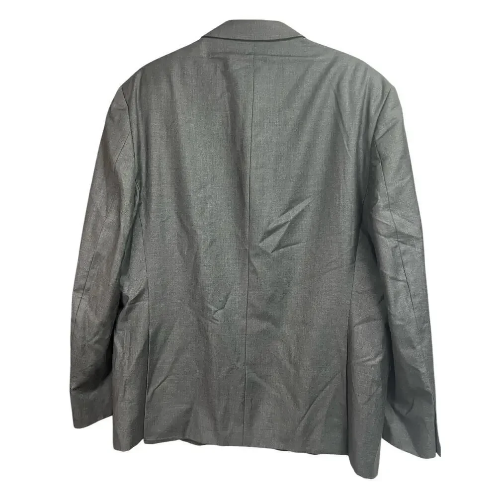 Lauren Ralph Lauren Men's Dark Gray Blazer Wool Natural Stretch 46R